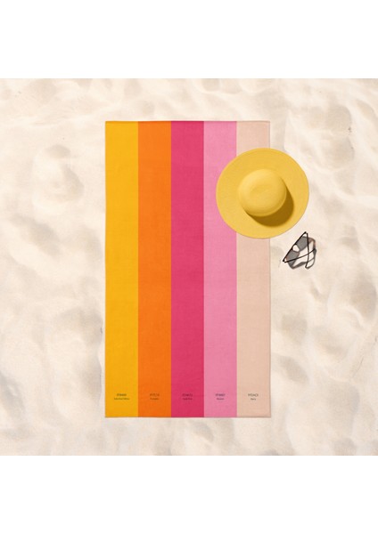 Beach Color Palette Plaj Havlusu