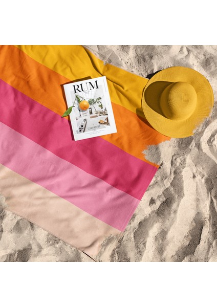 Beach Color Palette Plaj Havlusu fiyatları