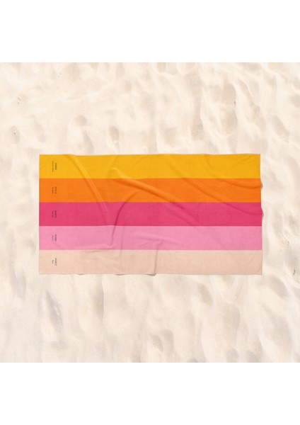 Beach Color Palette Plaj Havlusu modelleri