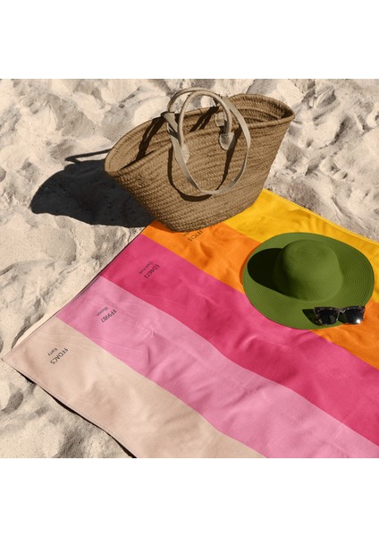 Beach Color Palette Plaj Havlusu