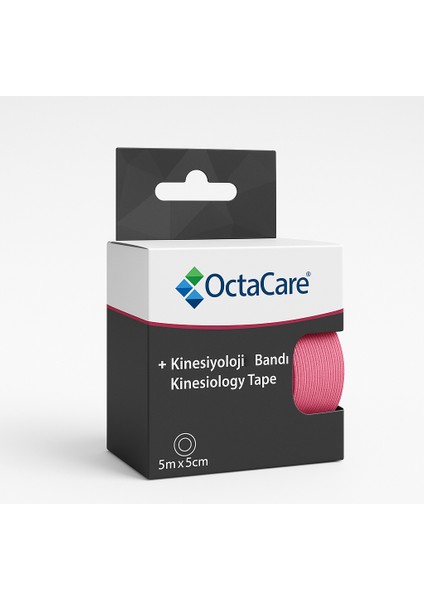 Kinesiyoloji Bandı & Kinezyo Sporcu Ağrı Bandı Pembe - 5cm X 5mt