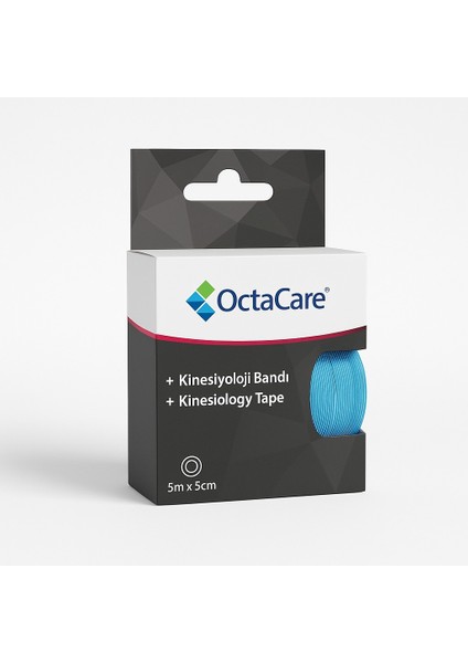 Kinesiyoloji Bandı & Kinezyo Sporcu Ağrı Bandı Mavi - 5cm X 5mt