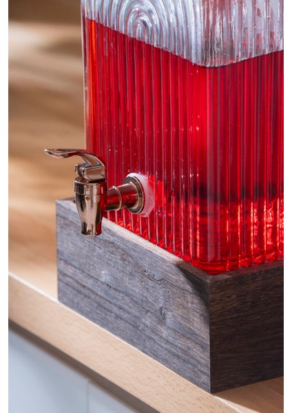 Dominic Ahşap Standlı Cam Sebil - 6 Lt fiyatları