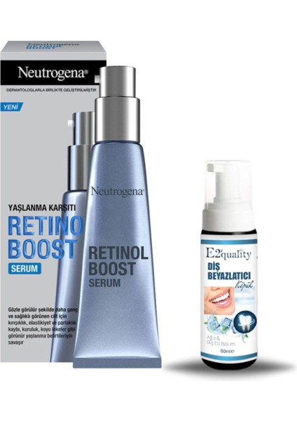 Retinol Boost Serum 30 ml + Hediye Diş Beyazlatıcı Köpük