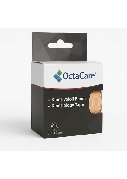 Kinesiyoloji Bandı & Kinezyo Sporcu Ağrı Bandı Ten - 5cm X 5mt