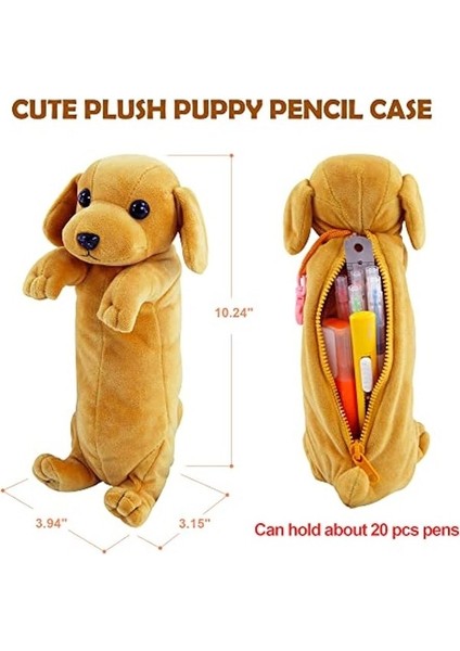 Kalem Kutusu 3D Peluş Köpek Kalem Kılıfı Yumuşak Hayvan Kırtasiye Karikatür Saklama Kalem Çantası Kutusu Erkek Kız Öğrenciler Için Okul Malzemeleri Için (Yurt Dışından) fiyatları