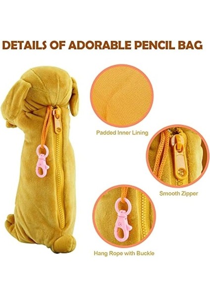 Kalem Kutusu 3D Peluş Köpek Kalem Kılıfı Yumuşak Hayvan Kırtasiye Karikatür Saklama Kalem Çantası Kutusu Erkek Kız Öğrenciler Için Okul Malzemeleri Için (Yurt Dışından) modelleri