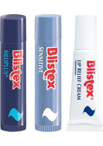 Medplus Stick 4,25 G + Sensitive + Çatlak Dudaklara Rip Relief SPF10 6ml fiyatları