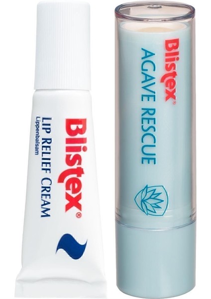 Çatlak Dudaklara Lip Relief Cream SPF15 6ml + Agave Rescue Nemlendirmeyi Destekleyen Kurtarıcı Dudak Kremi 3.7gr fiyatları