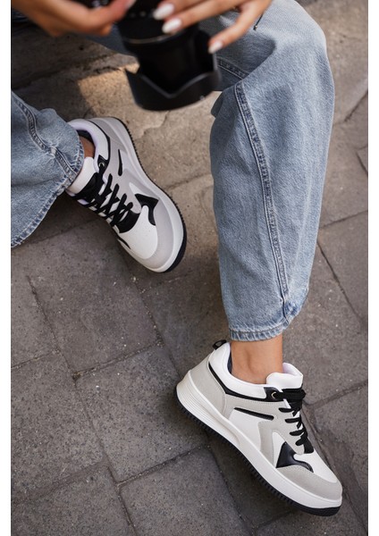 Kadın Sneaker Yüksek Taban Spor Ayakkabı Aryan Gri Süet fiyatları