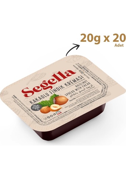 Kakaolu Fındık Kreması Piknik 20g x 20 Adet