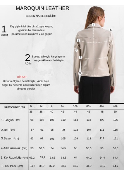 Carole Kadın Deri Ceket