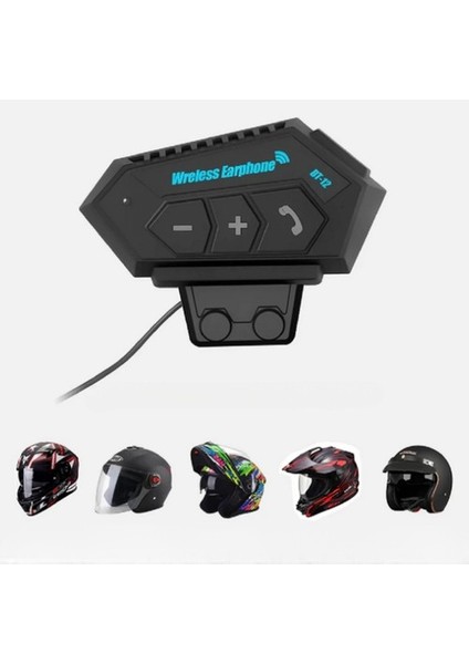 BT12 Kask Kulaklık Bluetooth Motosiklet Kulaklık Interkom Motorsiklet Kulaklık fiyatları