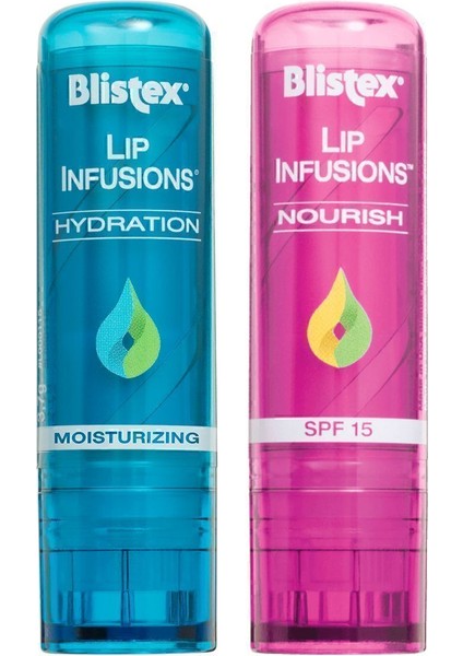 Uzun Süreli Nemlendirici Dudak Bakımı Lip Infusions Hydration+Lip Infusions Nourish fiyatları