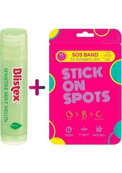 Sensıtıve Mınt Melon Nemlenmeyi Destekleyen Dudak Bakım Kremi 4.25GR+ Sos Band -15 Adet Sivilce/akne Patch fiyatları