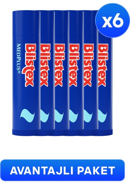 Kuruyan ve Çatlayan Dudaklara Yoğun Bakım Medplus Stick 4,25 gr x 6