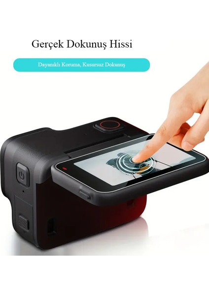 INSTA360 Ace Pro 2 Uyumlu 9h Temperli Cam Ekran ve Lens Koruyucu (3 Parça Set) fiyatları