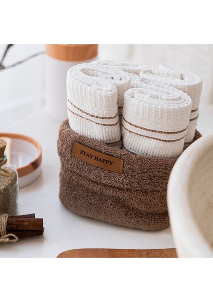 Home Daily 4 Lü Havlu Seti 30X50 Cm-Kahverengi fiyatları