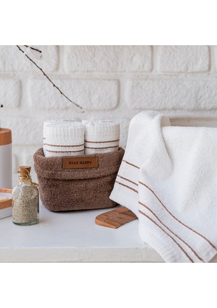 Home Daily 4 Lü Havlu Seti 30X50 Cm-Kahverengi modelleri