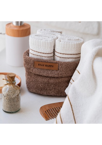 Home Daily 4 Lü Havlu Seti 30X50 Cm-Kahverengi fırsatları