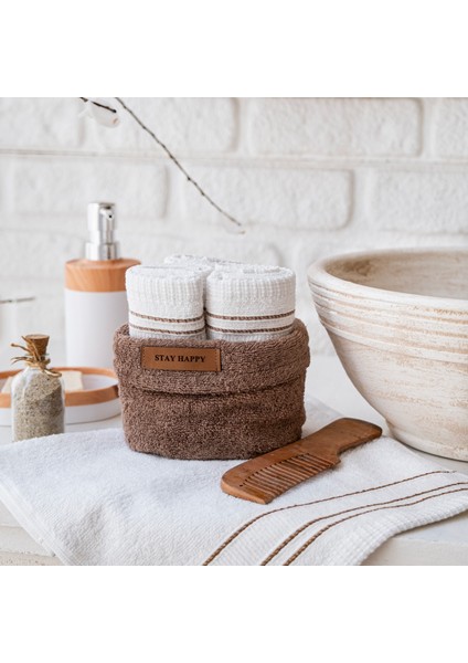 Home Daily 4 Lü Havlu Seti 30X50 Cm-Kahverengi indirimleri