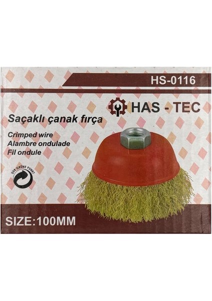 Saçaklı Çanak Fırça – Crimped Wire | Ø100 Mm, Profesyonel Yüzey Temizleme ve Pas Giderme fırsatları