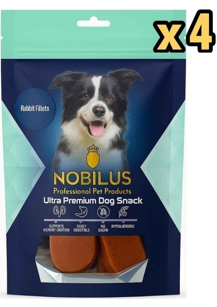 Köpek Ödül Maması Tavşan Fileto 80 gr x 4 Adet