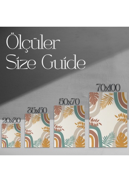 Bohem Tarzı Bitkisel Desenler Soyut Tablo modelleri