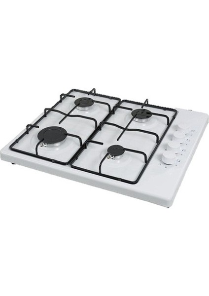 Siyah4 Gözü Gazlı Set Üstü Düğmeden Çakmaklı Ocak-Doğalgaz