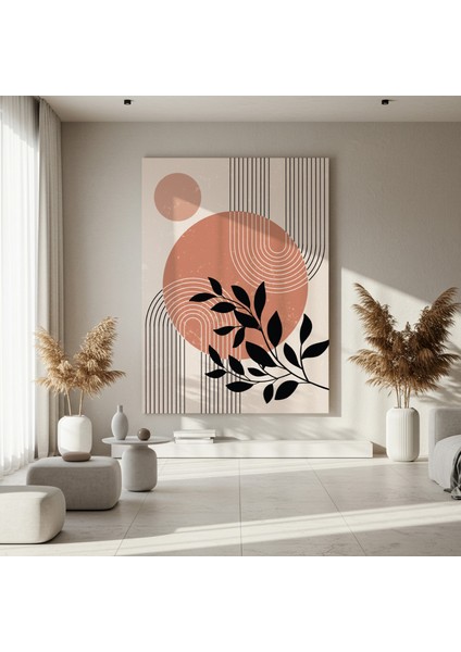 Soyut Minimalist Bitkisel Desen Tablosu fırsatları