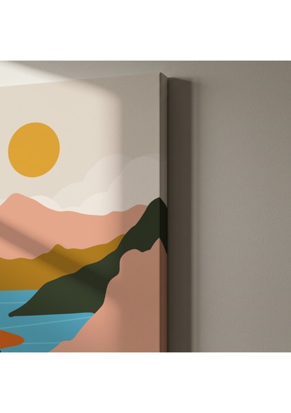 Minimalist Dağ Manzarası Tablosu indirimleri