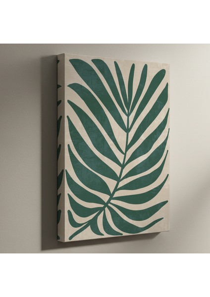 Soyut Yaprak Desenli Tablo