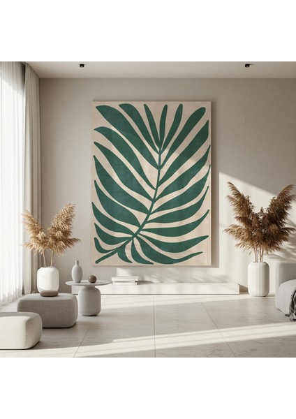 Soyut Yaprak Desenli Tablo fırsatları