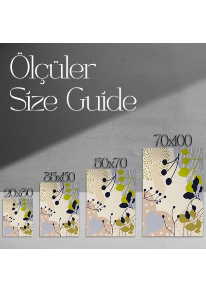 Soyut Bitkisel Desenler Tablosu modelleri