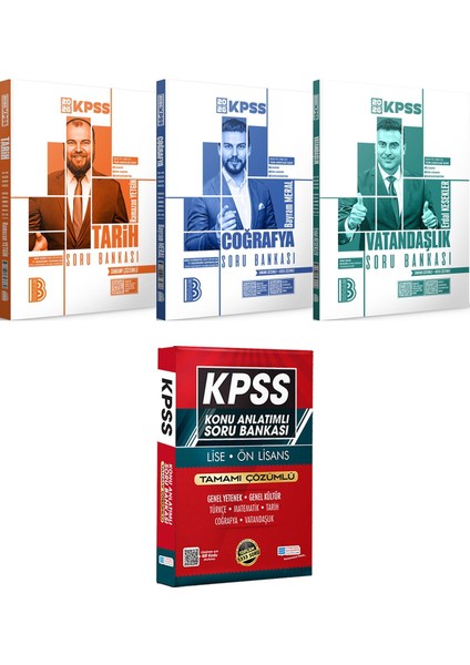 2026 Kpss Tarih Coğrafya Vatandaşlık Tamamı Çözümlü Soru Bankası - Lise Önlisans Konu Ant. Soru