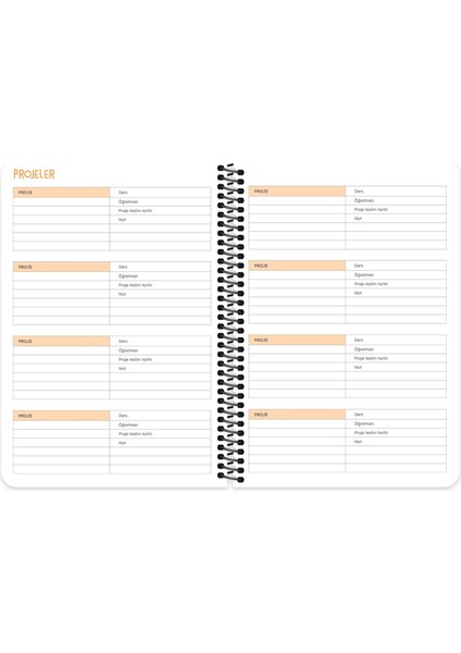 Hisli Şeyler A5 Spiralli Akademik Ajanda - Düşünüyorum Öyleyse Narım fiyatları