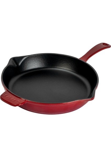 Döküm Yuvarlak Kızartma Tavası Döküm Demir Yekpare Saplı. ÇAP(Ø)28CM-BORDO fiyatları