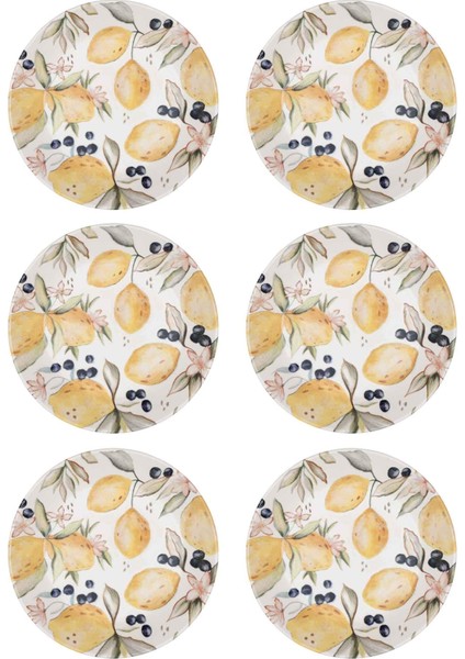 Limoncello Yemek Tabağı 6lı Set 20 cm