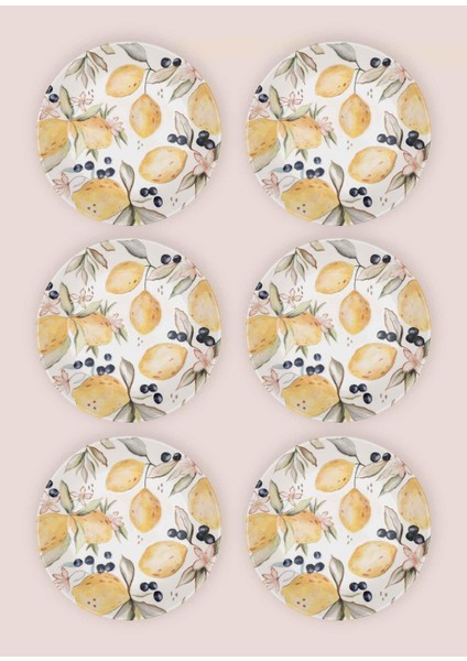 Limoncello Yemek Tabağı 6lı Set 20 cm modelleri