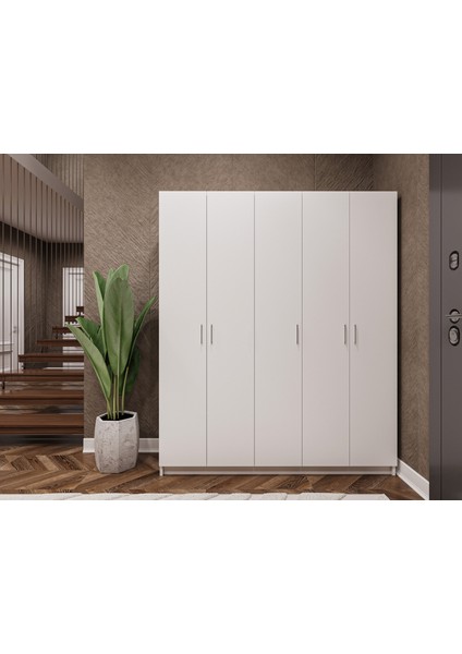 %100 Mdflam Vestiyer & Portmanto V-09 (150CM)