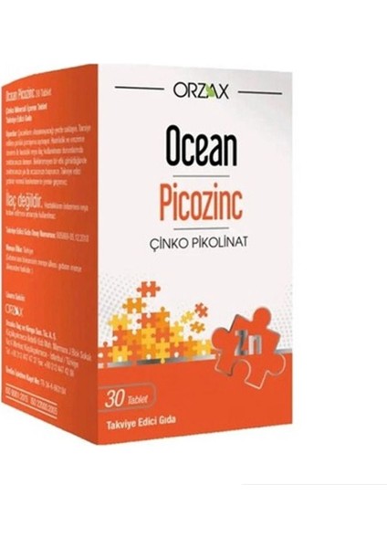 Picozinc Takviye Edici Gıda 30 Tablet