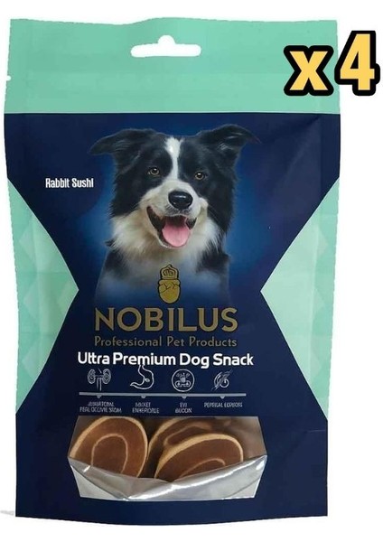 Köpek Ödül Maması Tavşanlı Sushi 80 gr x 4 Adet