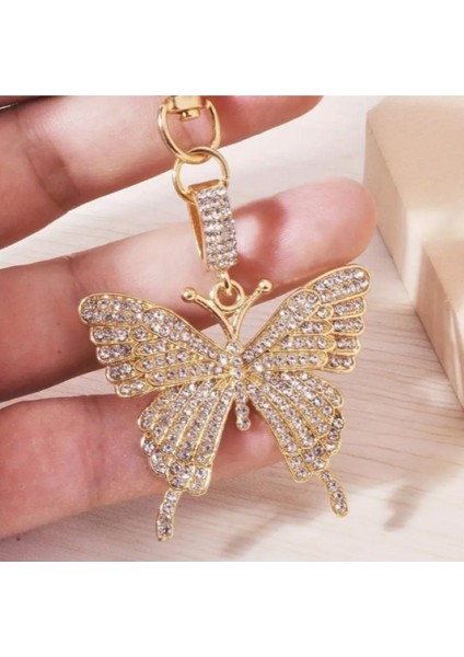 Zirkon Taşlı Kelebek Model Anahtarlık fiyatları