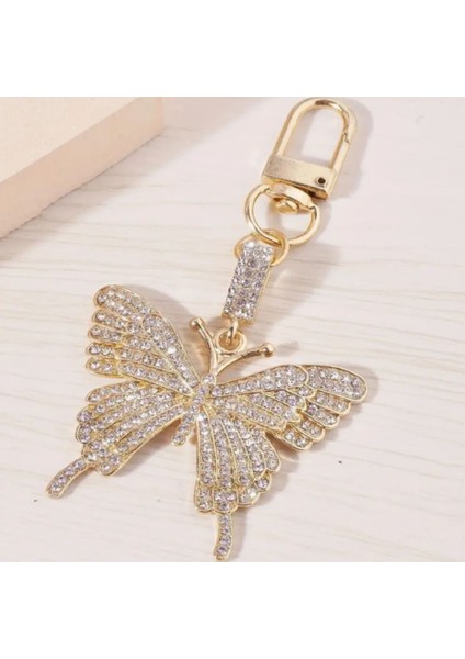 Zirkon Taşlı Kelebek Model Anahtarlık modelleri