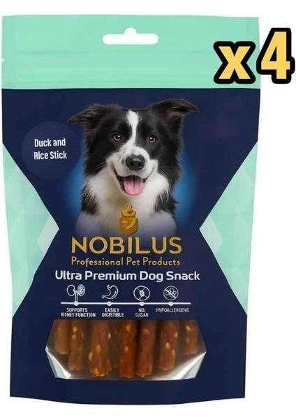 Köpek Ödül Maması Ördek ve Pirinçli Çubuklar 80 gr x 4 Adet