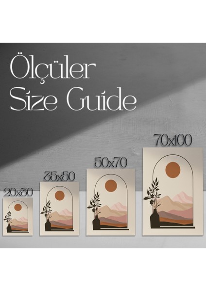 Minimalist Dağ Manzarası Tablosu modelleri