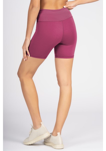 Magenta Toparlayıcı Kruvaze Bel Detaylı Bisikletçi Şortu Kısa Tayt Vela fiyatları