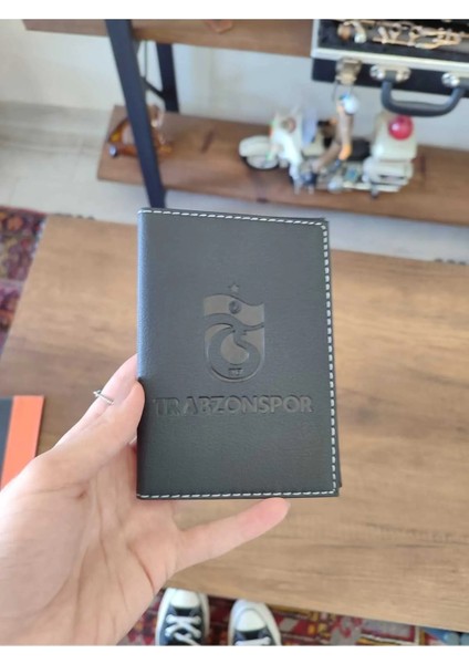 Trabzonspor Dikişli Oto Ruhsat Kılıfı Kabı Araç Ruhsat Koruyucu Ruhsatlık