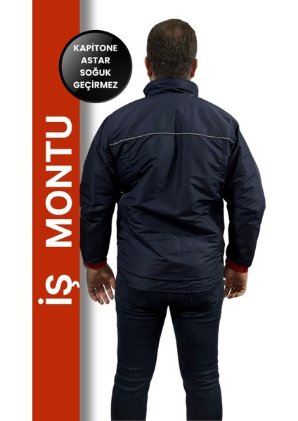 Suya Dayanıklı Reflektörlü Iş Montu - Ripstop Kumaşlı, Çok Cepli, Soğuk Geçirmez fırsatları