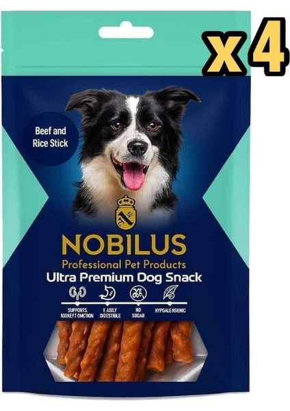 Köpek Ödül Maması Biftekli Çubuklar 80 gr x 4 Adet